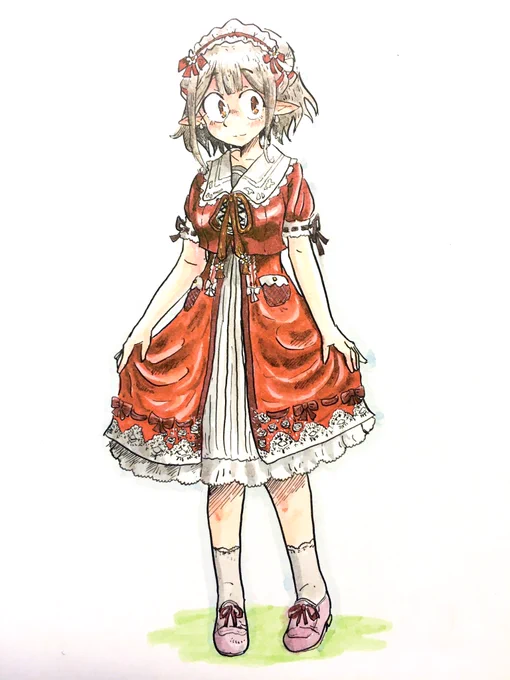 新衣装えるえるかわいい!!
#えるの絵だよ 