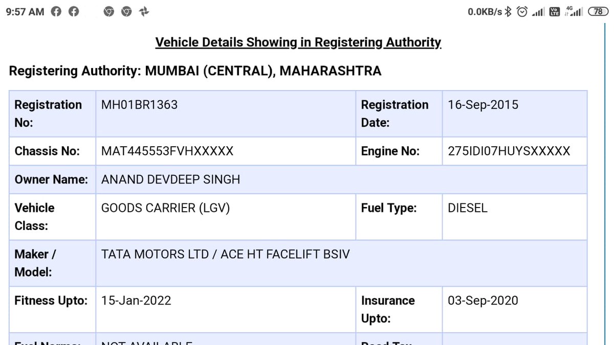 issues_west's tweet photo. @MumbaiPolice @CPMumbaiPolice @mybmcwardhw tempo abandoned at Bandra Reclamation from last 5 days. Residents worried about its contents. Location Agasti CHS, Building No 30 Bandra Reclamation after Bus depot. Kindly check and do the needful. https://t.co/vNt7J8p5EM