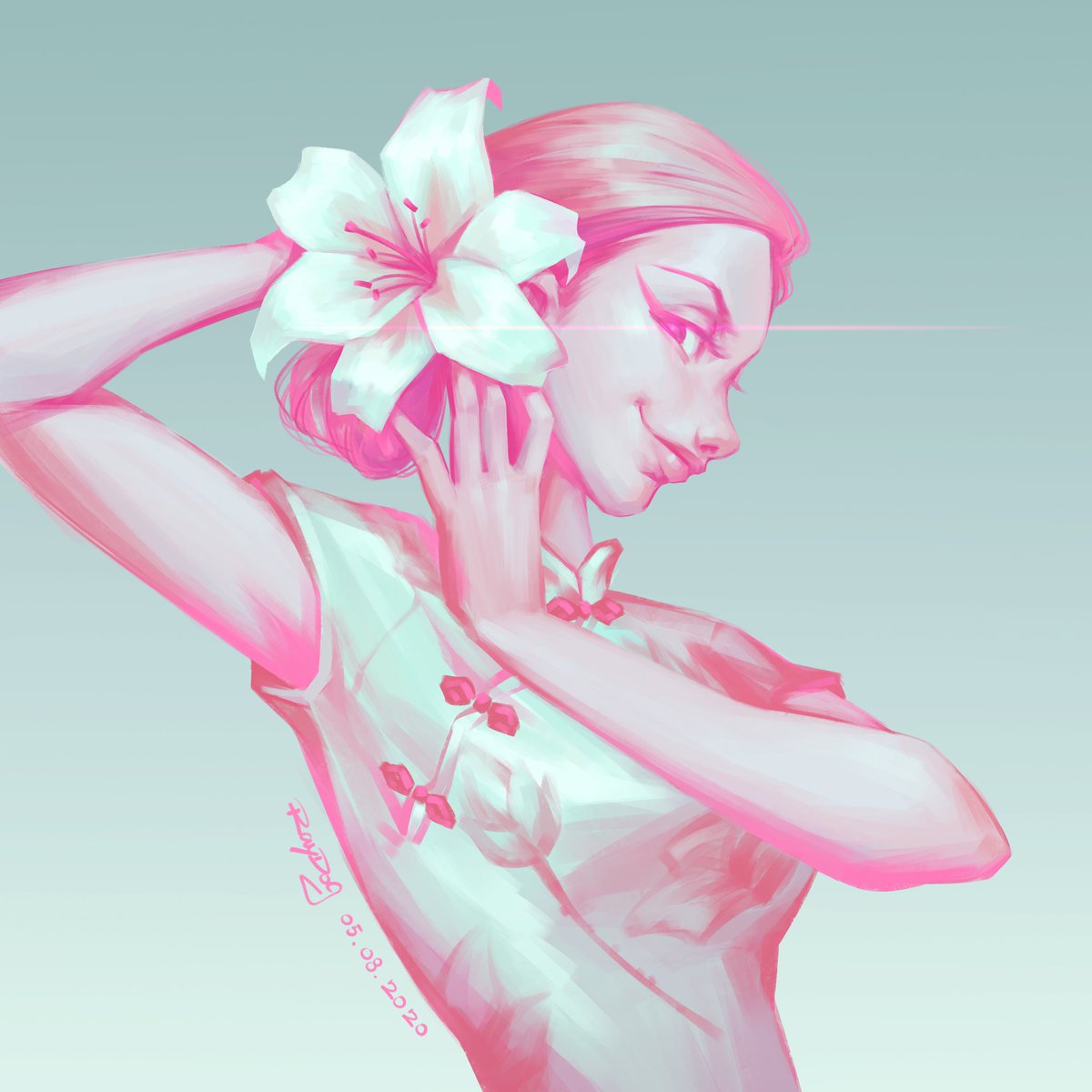 RayDogLei's tweet photo. #lily #characterdesign #chinesedress #conceptart #digitalpainting https://t.co/QmR3zTkNo8