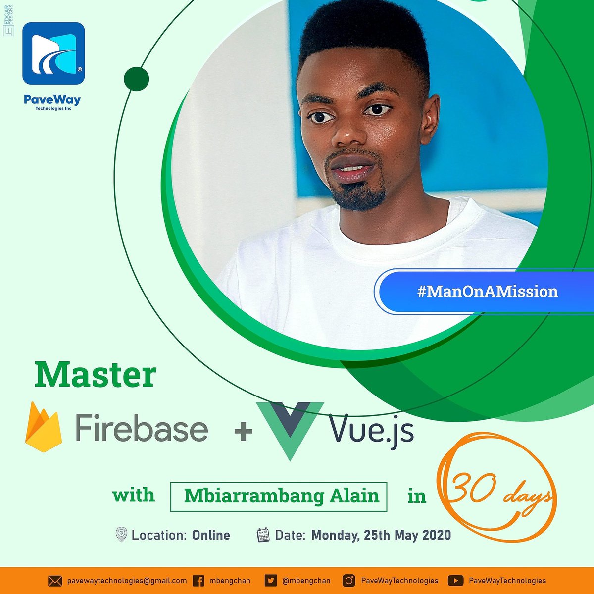 vuejscameroon's tweet image. Learn #Firebase with #VueJS in this online 30 days interactive training titled Master #FireVue.
Read more 👉👉 bit.ly/master-firevue…
NB: ONLY 100 SPOTS ARE AVAILABLE
#ManOnAMission #Firebase #Vuejs #FireVue #vue #training #newcourse #developers #webdesign #skills