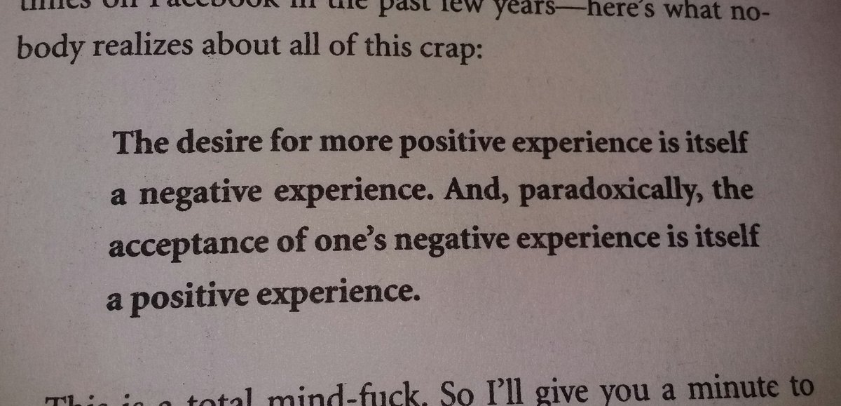 aditibhatta1's tweet photo. Why there is so much of pressure to be positive all the time?
#mondaythoughts #markmanson https://t.co/V0y1dXEVh6