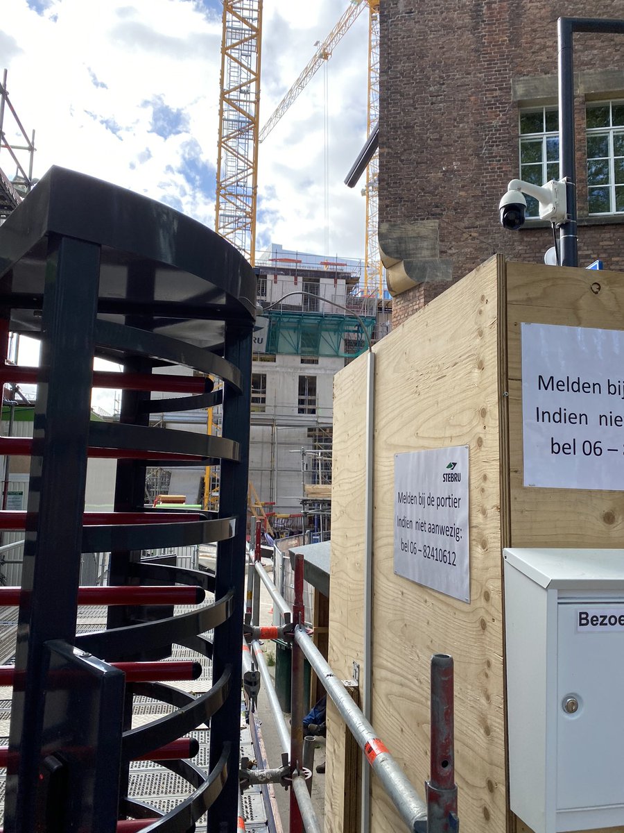 Bezoek op locatie maar met inachtneming @coronaregels #slimmelogistiek #bouwlogistiek @VO_Rotterdam