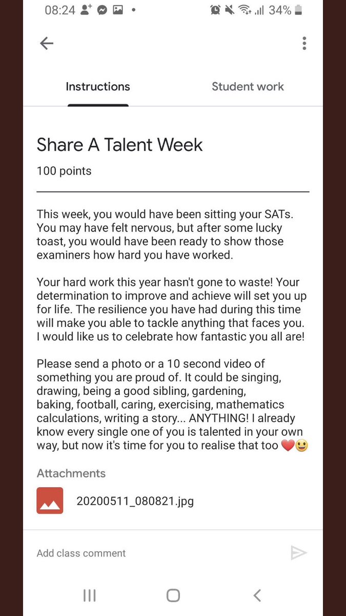 staugustine_p's tweet photo. Please join our Y6 to #ShareATalent week this week #noSATs https://t.co/lyppRPubXY