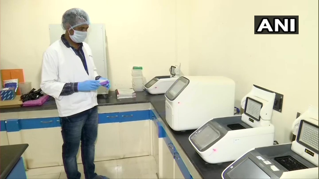 ANI's tweet photo. After 2 months of R&amp;D we made this kit. It is cost effective as it contains all reagents produced by us. We've made 1 crore test kits&amp;have 40 lakh in store. If India can do 3 lakh tests per day,we'll be able to support the govt without any problems:R Majumdar,MD,GCC Biotech India https://t.co/pjlB1PoPSe