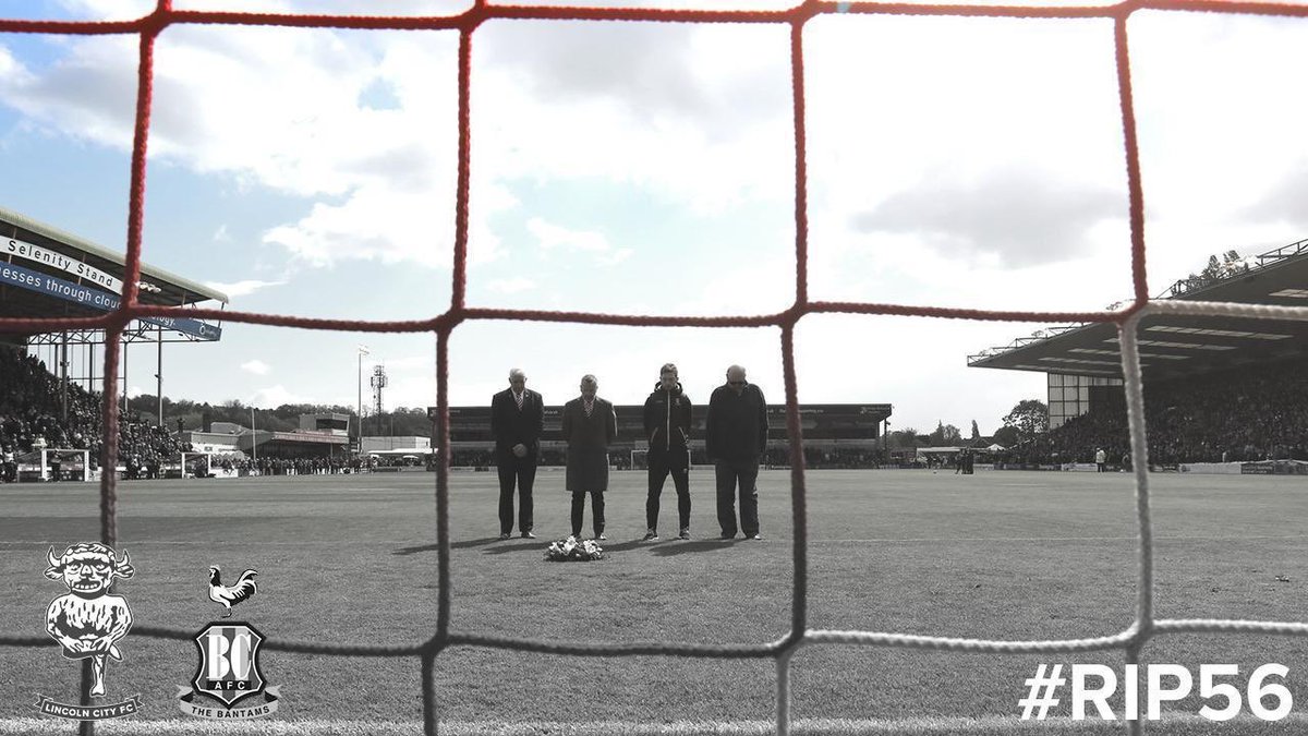 CBolger92's tweet photo. Today, we fall silent across social media, as we mark the anniversary of the Valley Parade Disaster in 1985.
 
Lifelong Imps Bill Stacey and Jim West tragically lost their lives that day along with 54 Bradford City supporters, who will always remain in our hearts.
 
#RIP56 ❤️🧡 https://t.co/wxDZ1BAEv8