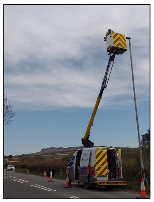 Street lighting repairs were continued across Wiltshire in April.