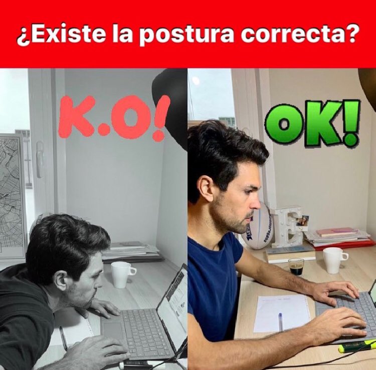 ProgramaPorTi's tweet photo. Ser más productivo también depende de tu #bienestarfísico. @AlexVallesPT fisioterapeuta y colaborador del #ProgramaPorTi en este trimestre, nos recuerda cuál es la postura correcta frente al ordenador.
#LohacemosPorTi
@IbercajaSocial @quironsalud
https://t.co/QZNOfLCUld https://t.co/3SEcYVn7ZO