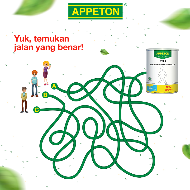AppetonID's tweet photo. Hallo SahabatAppeton, saatnya Games!
.
Yuk, bantu admin temukan jalan nomor berapa yang tepat?
.
Jawab dikolom komentar ya π!
.
#Appeton #AppetonIndonesia #AppetonWeightGain #AppetonMultivitamin
#Appeton60+ #Games https://t.co/fSAQY4pcWw