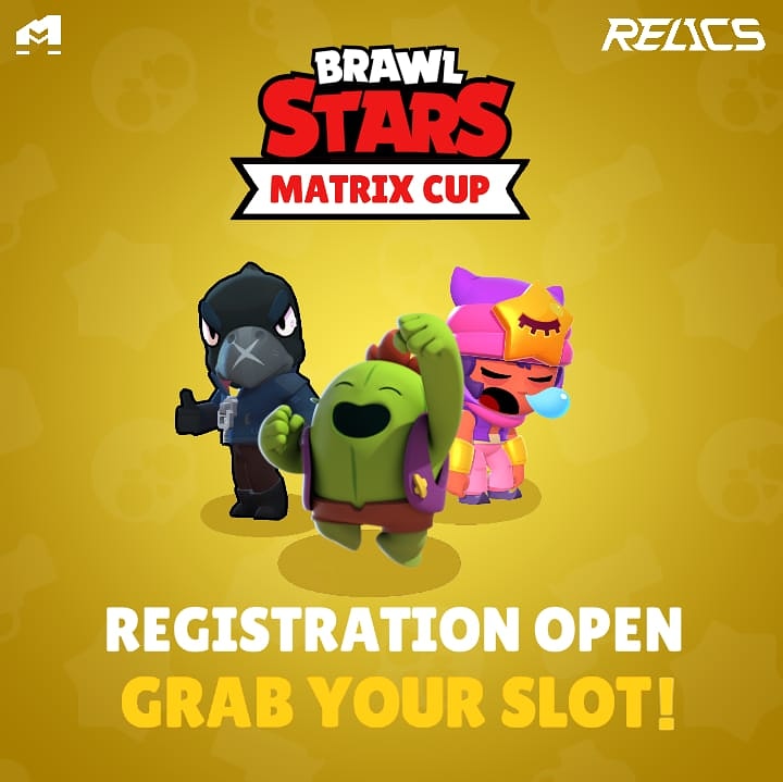 Matrixgg_ind's tweet photo. Registration for @brawlstars matrix cup has started!

Grab you slot fast.
More details you willbe found on our discord server.
Discord link in instagram bio!
Link - https://t.co/Cv4laCEuhu https://t.co/V2EPiEMpXJ