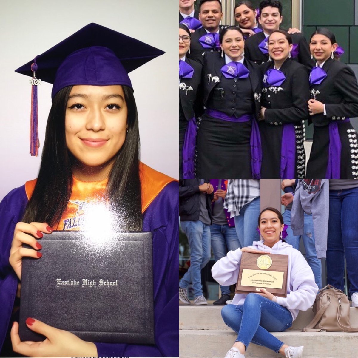 💜🧡 SENIOR SPOTLIGHT🧡💜 ALONDRA MORALES - likes playing instruments - loves to vibe with everyone - wants to become a middle school teacher