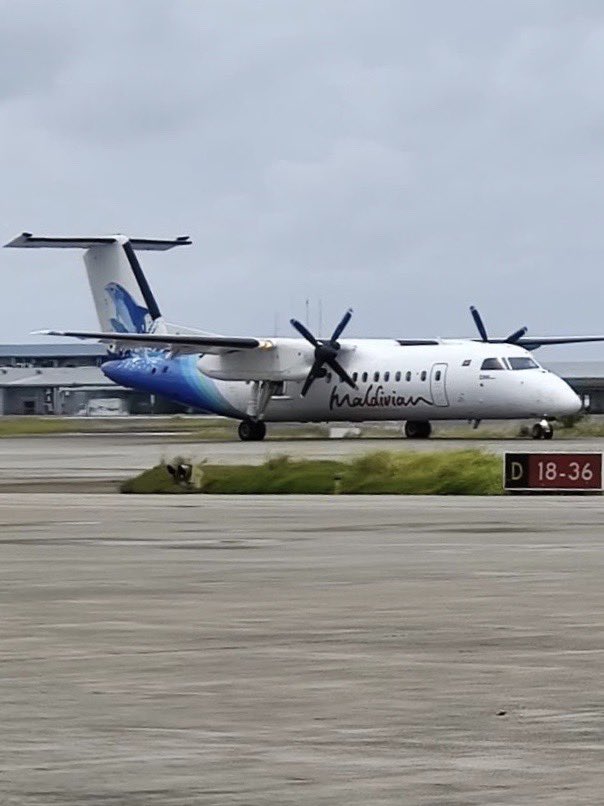 MaldivianAero's tweet photo. Our repatriation flight from #Trivandrum arrives @VelanaAirport with 50 passengers – a collaborative effort with @MoFAmv to fly Maldivians back home after the suspension of international flights &amp; lockdown due to the Covid19 pandemic.
#BringingOurCitizensHome 🇲🇻 https://t.co/TLeDjvoa0R