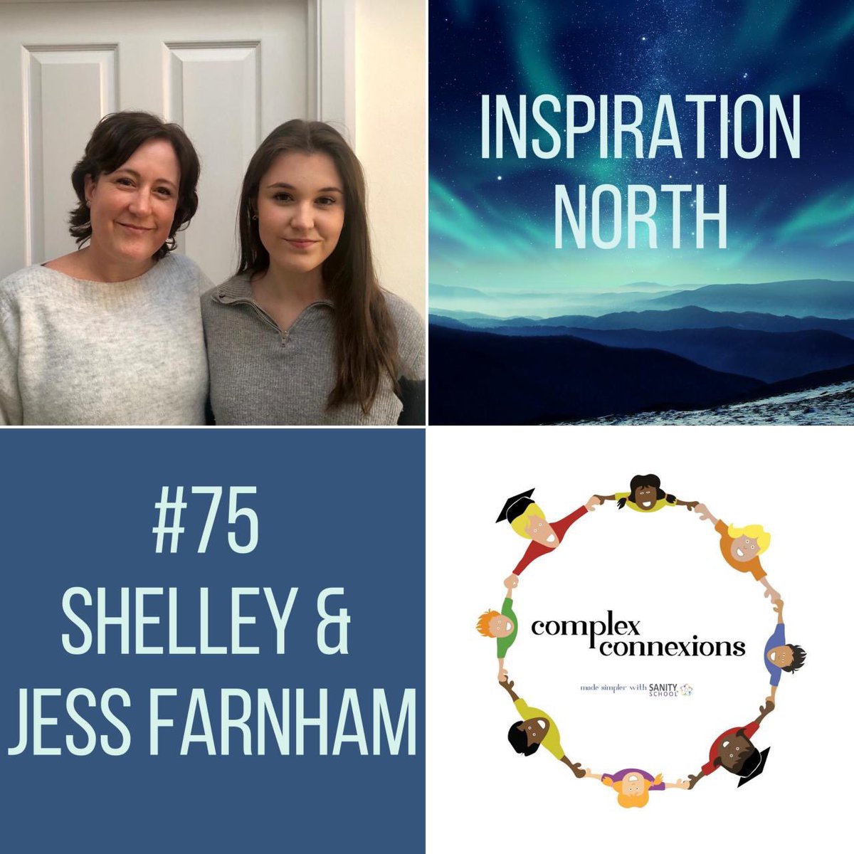 Inspirationorth's tweet photo. Our 75th episode is with Shelley Farnham and Jess Farnham from @ComplexConnex 
 
Theme: You shouldn’t judge a person by what you see. https://t.co/W7FRomvy22
