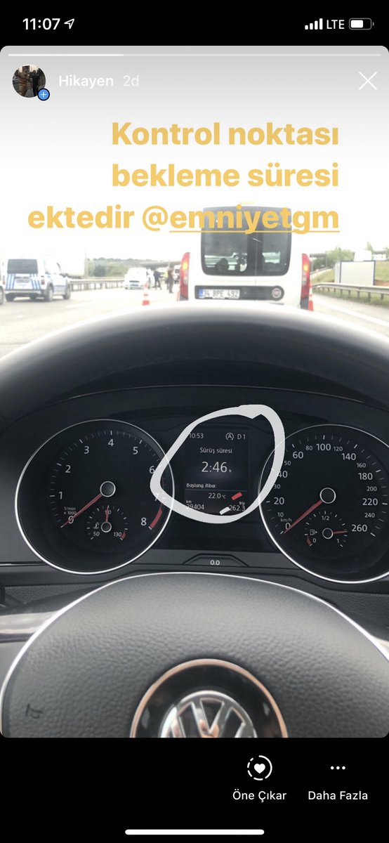 Tem İstanbul Kurtköy çıkışı kontrol noktası bekleme süresi ektedir <a href="/EmniyetGM/">Türk Polis Teşkilatı</a>