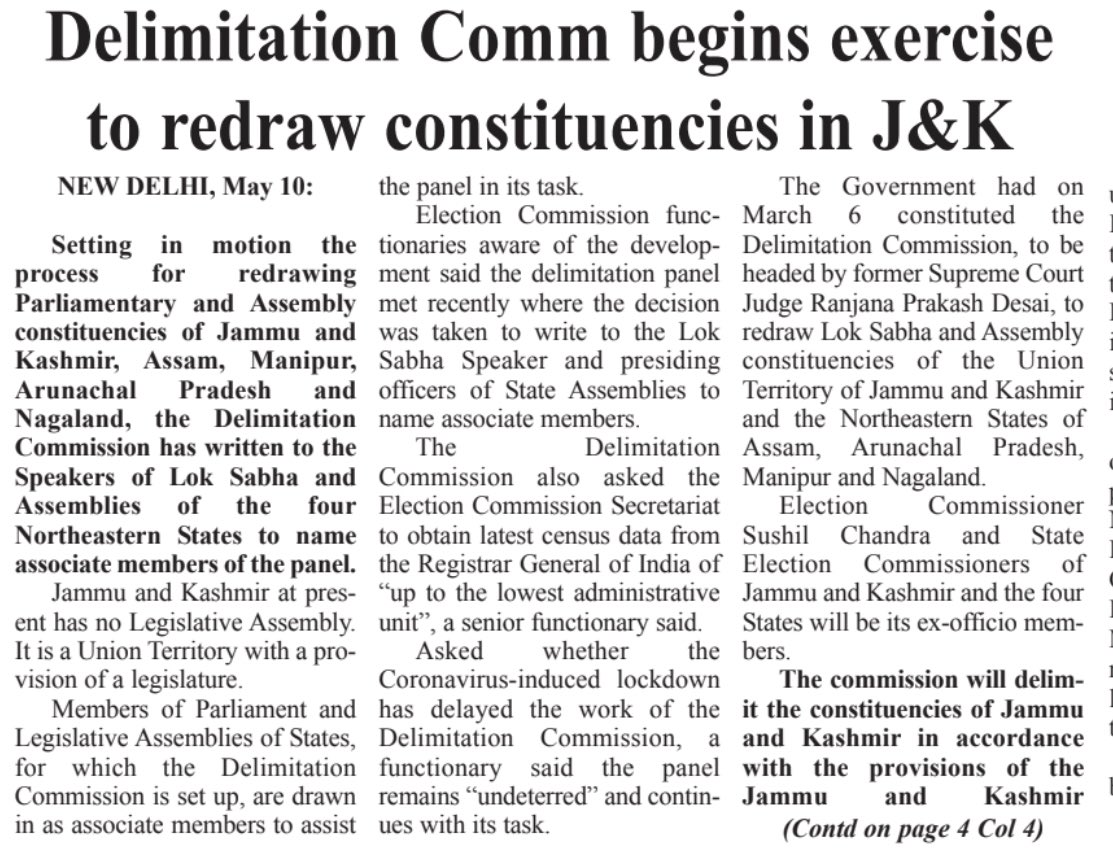  @BJP4JnK Declares All Out War Against Jammu.Despite  @IkkJutt_Jammu expose on Fraud 2011 Census, “Delimitation Exercise initiated to redraw Constituencies in J&K”Result: Jammu becomes a Voluntary Slave to Fundamentalist Kashmiri Islamic Hegemony #BJPDeclaresWarOnJammu1/n