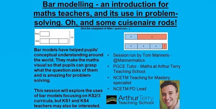 Calling all Maths teachers! Log on this Friday with <a href="/Mannermatics/">Tom Manners</a> and learn how to use bar modelling as a helpful tool to aid problem-solving. Register today eventbrite.com/e/bar-modellin…