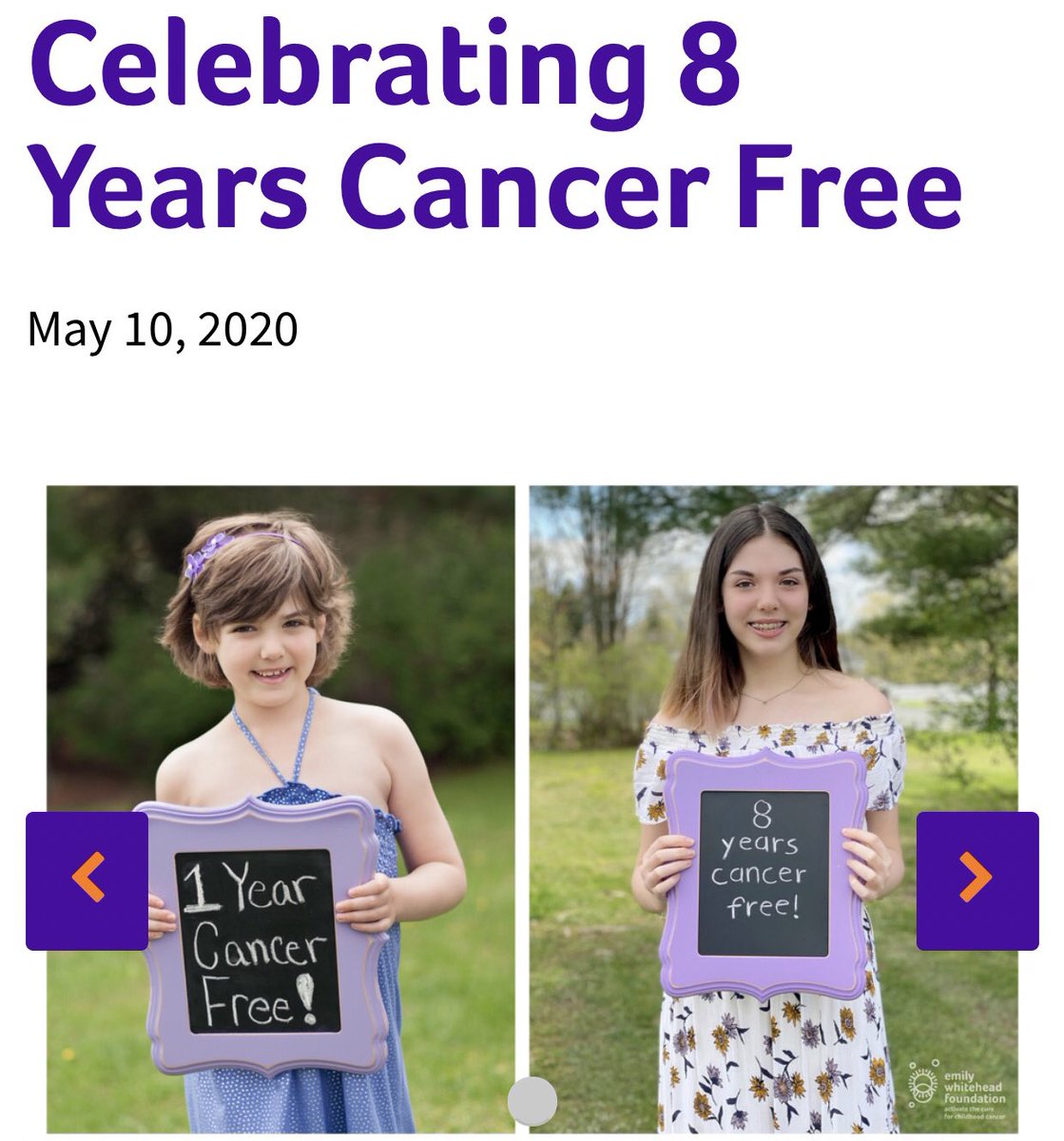 Celebrating 8 Years Cancer Free -   @EWhiteheadFdn 👉🏻 ow.ly/2MRF30qEWB6

#ActivateTheCure for #ChildhoodCancer
#TransformingMedicine