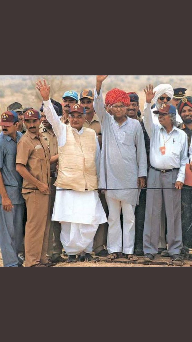 This is one of most powerful pic of my country. My salute to Atal ji and Kalam ji on this auspicious day. #samratashokmaithil #NationalTechnologyDay