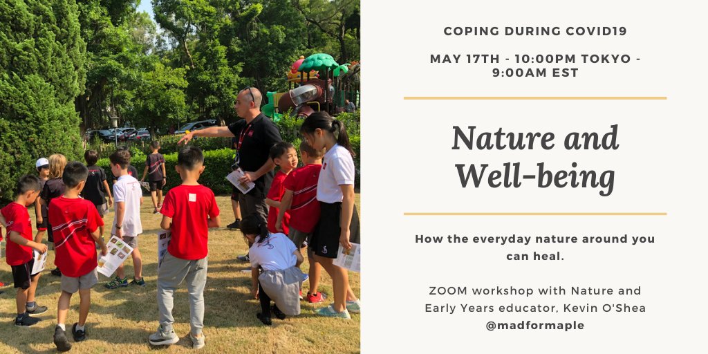 MadForMaple's tweet photo. Join me, for a free Zoom workshop about the healing power of #nature during #COVID19. Next Sunday, May 17th! Register using the link! Hope to see many familiar faces! https://t.co/jC5lihojgc @PYPConnectED @LBopenbook @lportnoy @AdamHillEDU @dmvelliaris https://t.co/tIsbsgO4Ua
