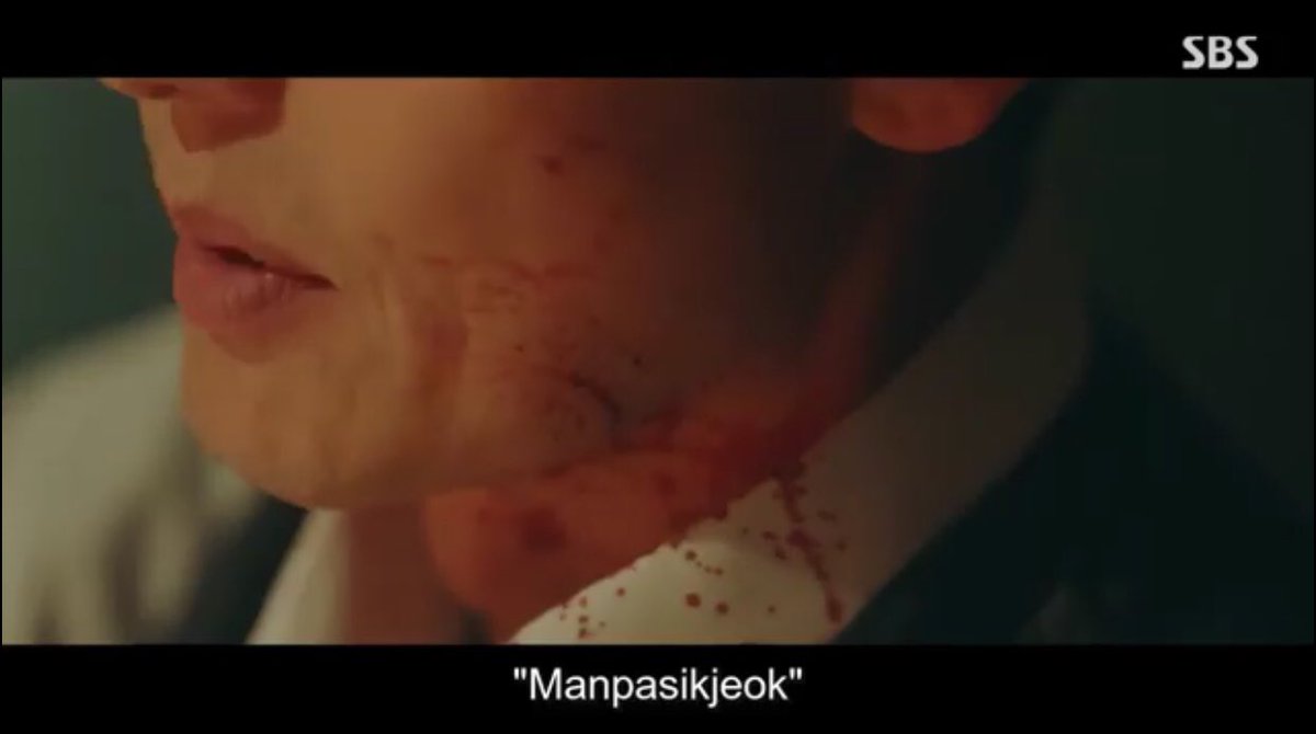 THE BLOODSTAINS IN LEE LIM’S FACE AND COLLAR ARE SO SUSPICIOUS. if he’s asked about his stepbrother’s murder case in the past, THEN WHOSE BLOOD IS THIS??? please it’s too soon to say that IT’S LEE GON’S. we don’t want that.