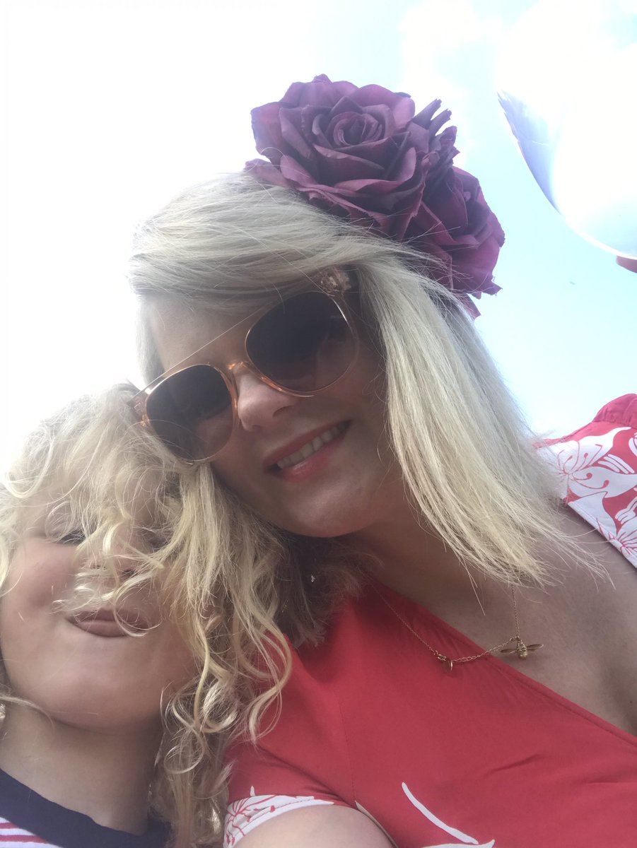 Niccampbe's tweet photo. Then dressed up in red white and blue, listed to Vera Lynn and learned about Churchill. VE Fun https://t.co/V9NnQIl3Dt