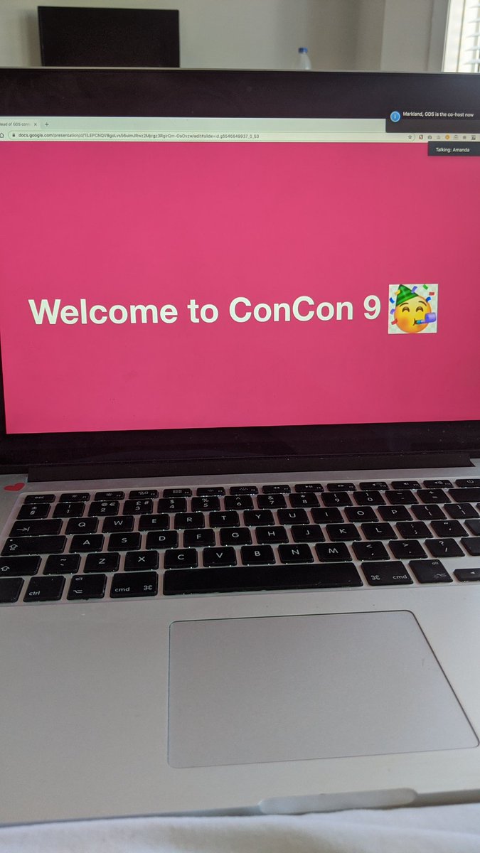 Very excited for #ConCon9 this morning. Thank you for putting it on remotely, <a href="/GDSTeam/">GDS</a> content community! 🏆