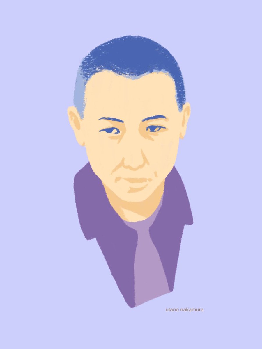 ট ইট র なかむら歌乃 中原中也 宮沢賢治 文豪 似顔絵 イラスト Illustration 今日あと1人くらい描きたかったな