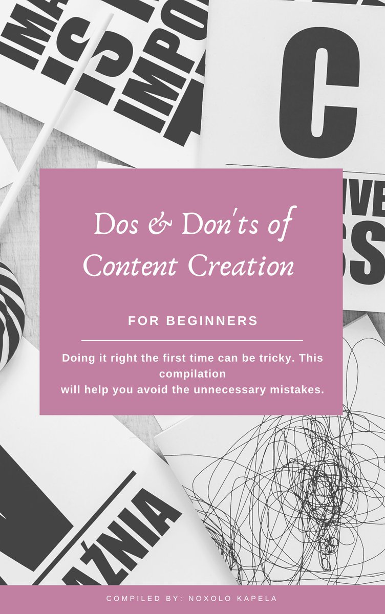 LetsGoDigitalS1's tweet photo. #teencontentcreatorssa Don't make the silly mistakes that could be avoided. Check out https://t.co/m6qcVuc9mG for a Dos and Don'ts guide to creating great content. #justcreateinc https://t.co/JQZcsGzBiM