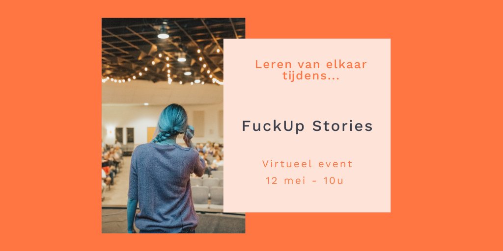 🚨 Morgen spreken Koen Lambrechts, Anne-Maria Vandenbroucke en Frank De Craecker ongecensureerd over een moment in hun carrière waarop het misliep: workitects.be/evenement/fuck…

Klaar om van elkaar te leren? ➡️ Schrijf je nog snel in: workitects.be/inschrijven-vo…

#werkbaarheidsmaand