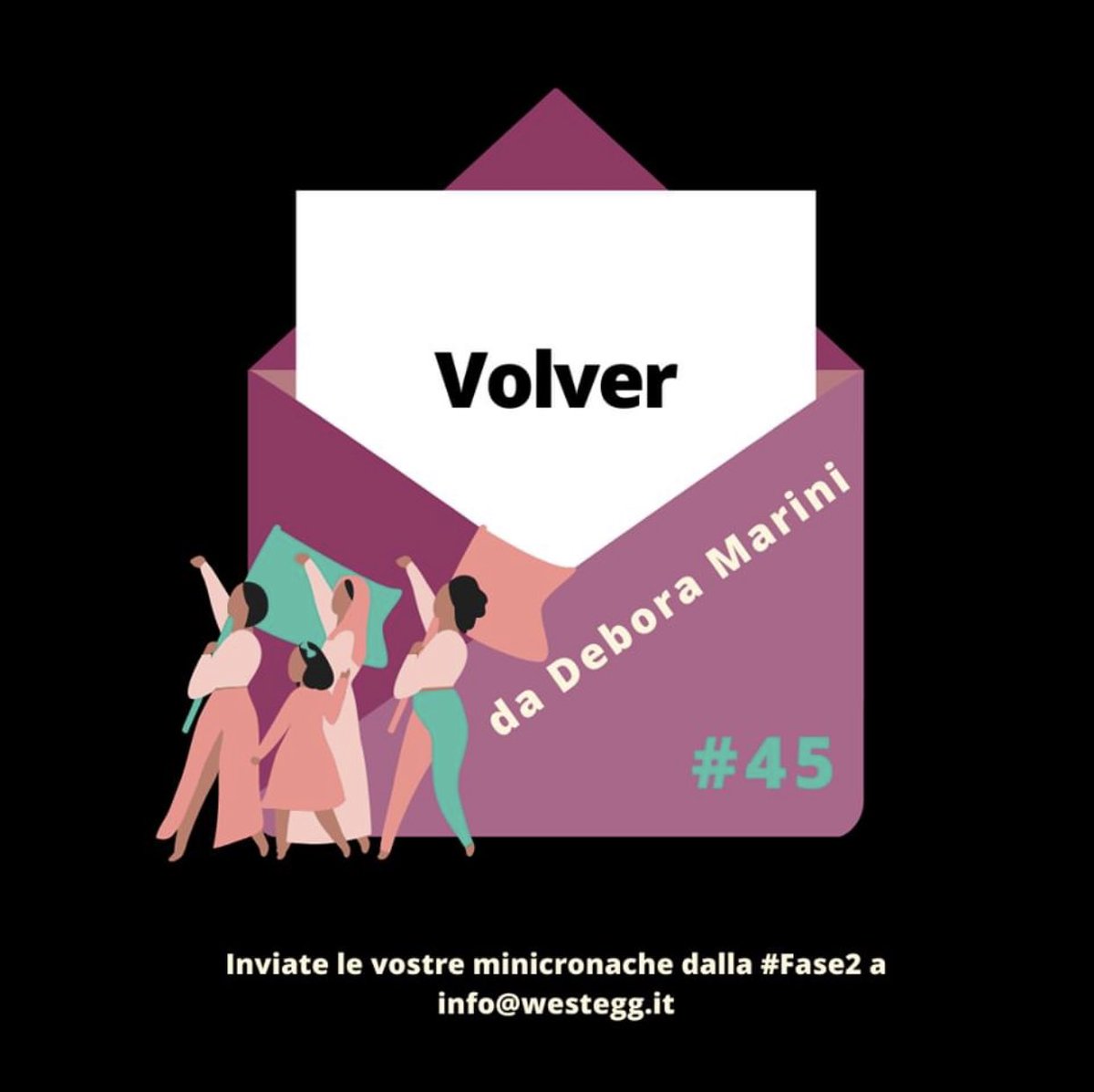 westeggediting's tweet photo. #viedifuga #45
VOLVER
di Debora Marini

LEGGI il racconto dalla #Fase2 sulla pag FB di WestEgg:
https://t.co/iYbHGIyNuA

VIEDIFUGA minicronache per palinsesto nuovo - partecipa anche tu!
https://t.co/52lWgSb6uw

inviate i vs racconti a info@westegg.it
#volver #COVID19 #westegg https://t.co/wHebPMGEuo