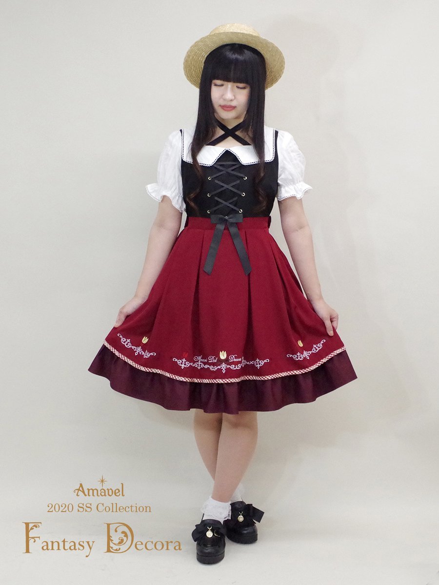 ついに入荷 Amavel Fantasy Dirndl ワンピース 赤 asakusa.sub.jp