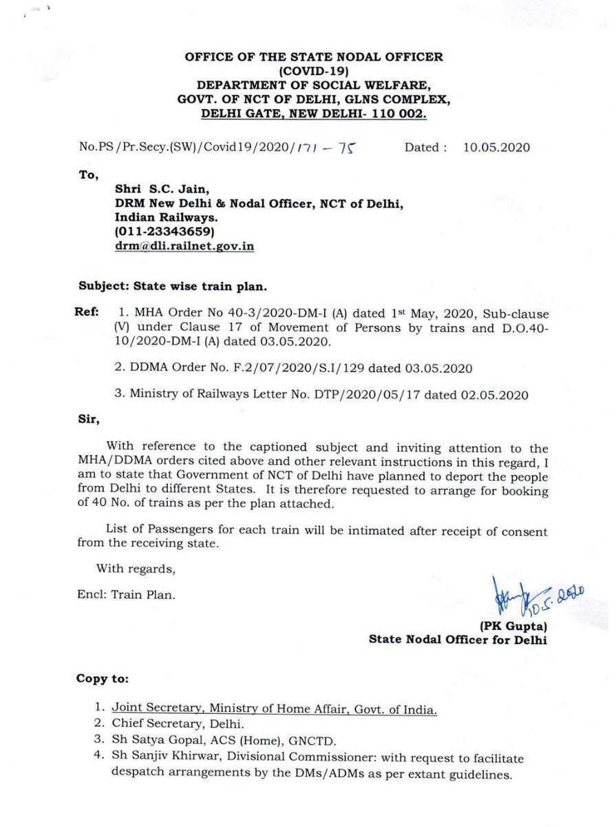 PriyaGu46771412's tweet photo. Railway Ministry has planned state wise train 🙏 Public don’t need to be panic, government will plan everything. Only we need to keep patience in this unfortunate outspread of Covid19 pandemic 😊
#stayhome #StaySafe #StayStrongIndia @RailMinIndia 🙏 @PMOIndia @myogiadityanath 🤟 https://t.co/Lh4ATZMUgk