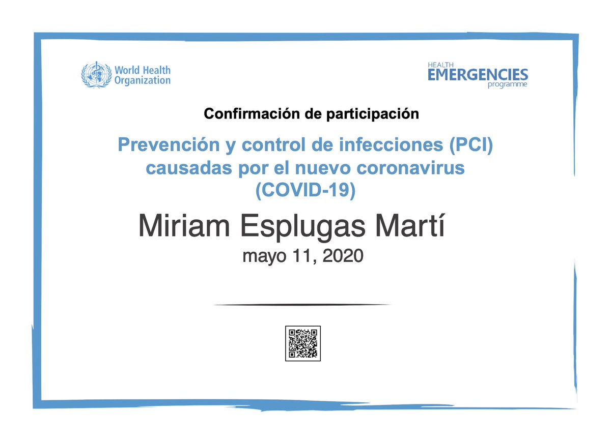 MiriamEsplugas's tweet photo. Stay safe #COVID19 @WHO https://t.co/FTjs7kslrW