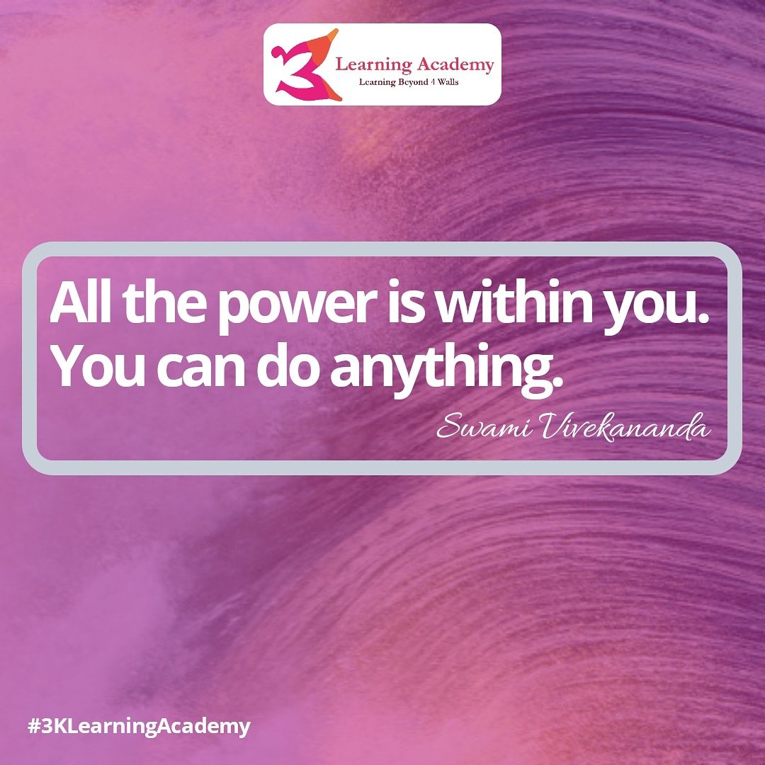 3Acdemy's tweet photo. Power is always within you.
#MondayMotivation #3KMondayMotivation #3KLearningAcademy #swamivivekananda #Learning https://t.co/I8XYgvN2ak
