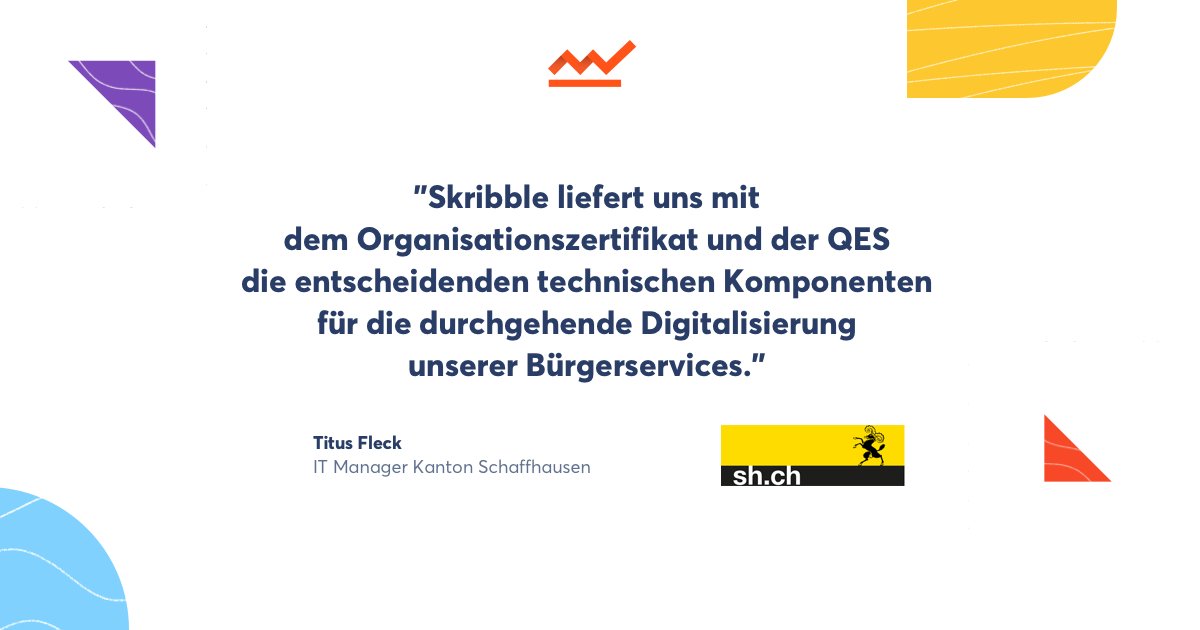 SkribbleHQ's tweet photo. "...die entscheidenden technischen Kompetenten für die durchgehende Digitalisierung unserer Bürgerservices." Titus Fleck, Kanton Schaffhausen

#ElectronicSignature #Skribble #QES #FES https://t.co/wBpmp7GKXC