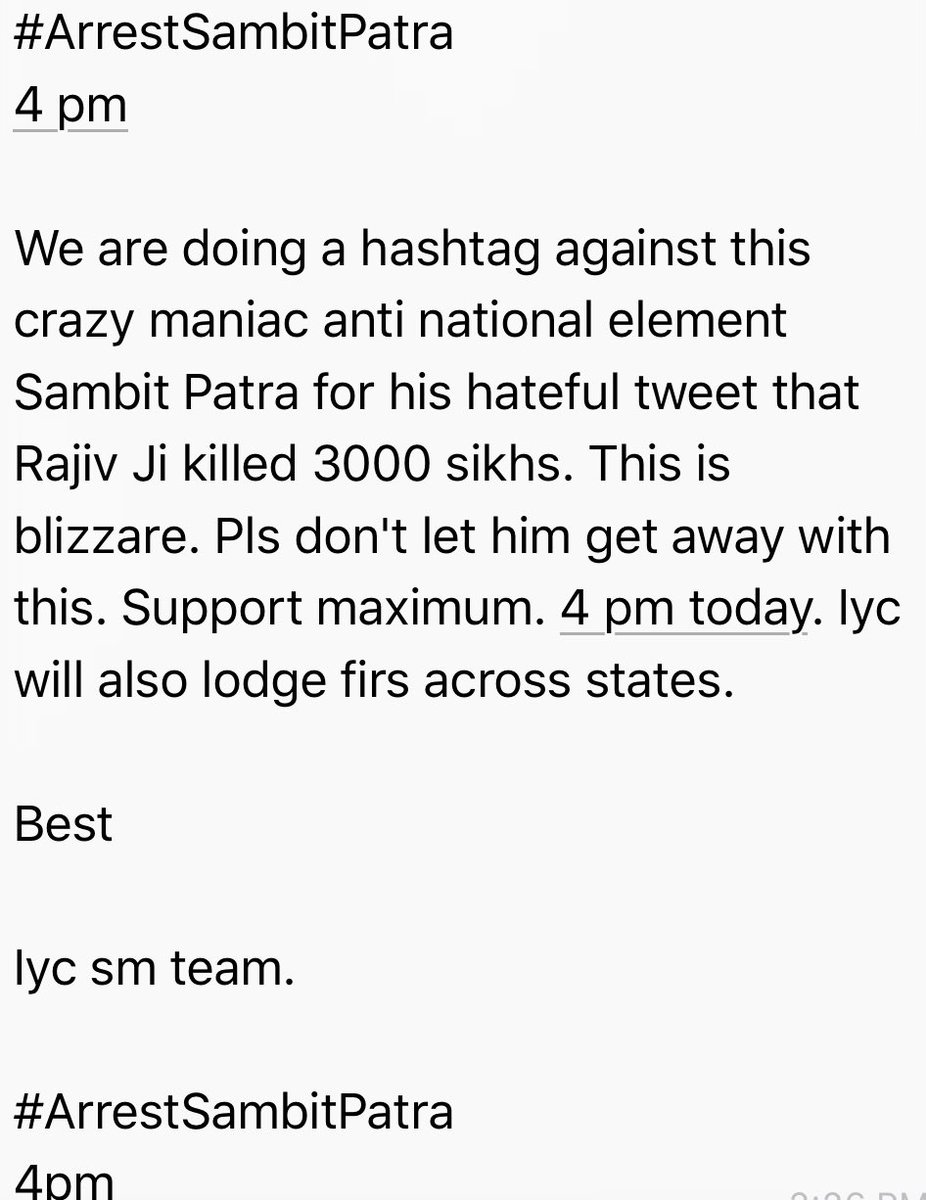 sambitswaraj's tweet photo. Dear IYC team

आप की internal रिपोर्ट लीक हो गयी है ..
चार बजे तुम सब अपना टाइम waste मत करना ..हम सब सच बोलने वालो को arrest करने के बदले ..#CongressReportLeaked trend करना ..हम सब भी साथ देंगे 😎 https://t.co/kydG55xlPU