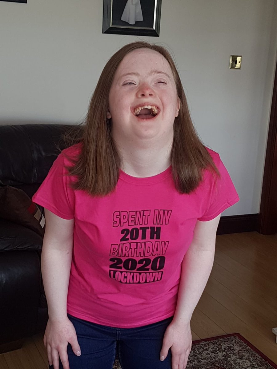 ReachMeFermanag's tweet photo. All of us in the Mencap NI youth team Fermanagh want to say Happy Birthday to our fabulous Laura!!!!!! This young woman always has a smile on her face and always trying to help others! Happy lockdown birthday Laura! 🥳 https://t.co/NIRBeVkvS6