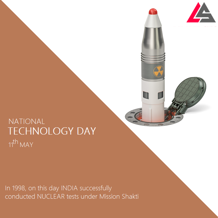 LimpidStone's tweet photo. On #NationalTechnologyDay, Salute the hard works of scientists, which has ensured a stronger and safer India.  

#राष्ट्रीय_प्रौद्योगिकी_दिवस #Pokhran #NuclearTest #Limpidstone #LimpidstoneEducation https://t.co/ny9JFdmnja