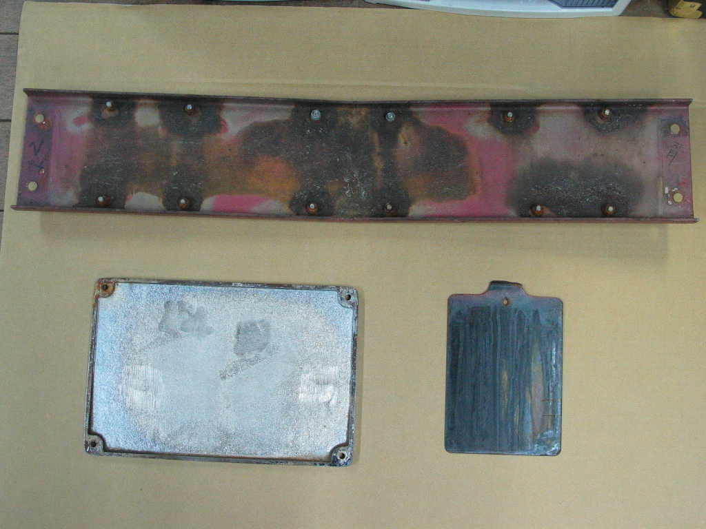 EF8145・前面ナンバープレート ・大型製造銘板「日立」・所属区名札