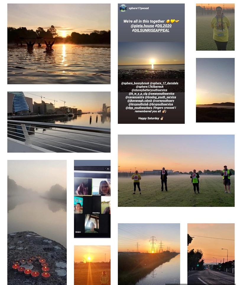 StoneybatterYo1's tweet photo. A selection of photos from some of the Dublin youth projects that participated in Pieta's Sunrise Appeal. #YouthWork4DIL #DILSunriseAppeal #StoneybatterYouthService https://t.co/aCatS3L7fO