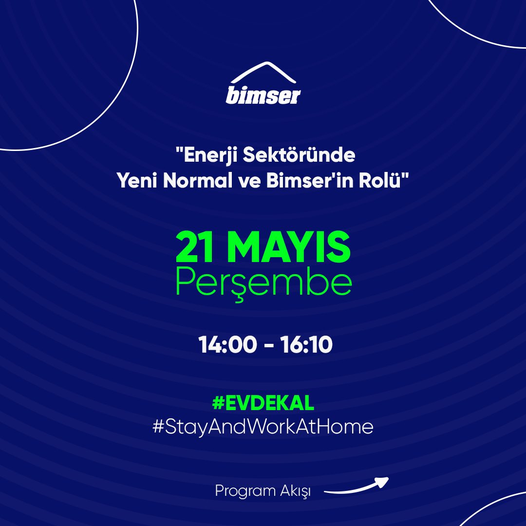 Bimser_'s tweet photo. 21 Mayıs 2020 tarihinde Perşembe günü saat 14:00-16:10 saatleri arasında MS Teams üzerinden gerçekleşecek "Enerji Sektöründe Yeni Normal ve #Bimser 'in Rolü" etkinliğimize davetlisiniz.

Kayıt için:
https://t.co/D1qc0IVdlY

#Bimser #EvdeKal #StayAndWorkAtHome #CSP https://t.co/BLatKG9JPa