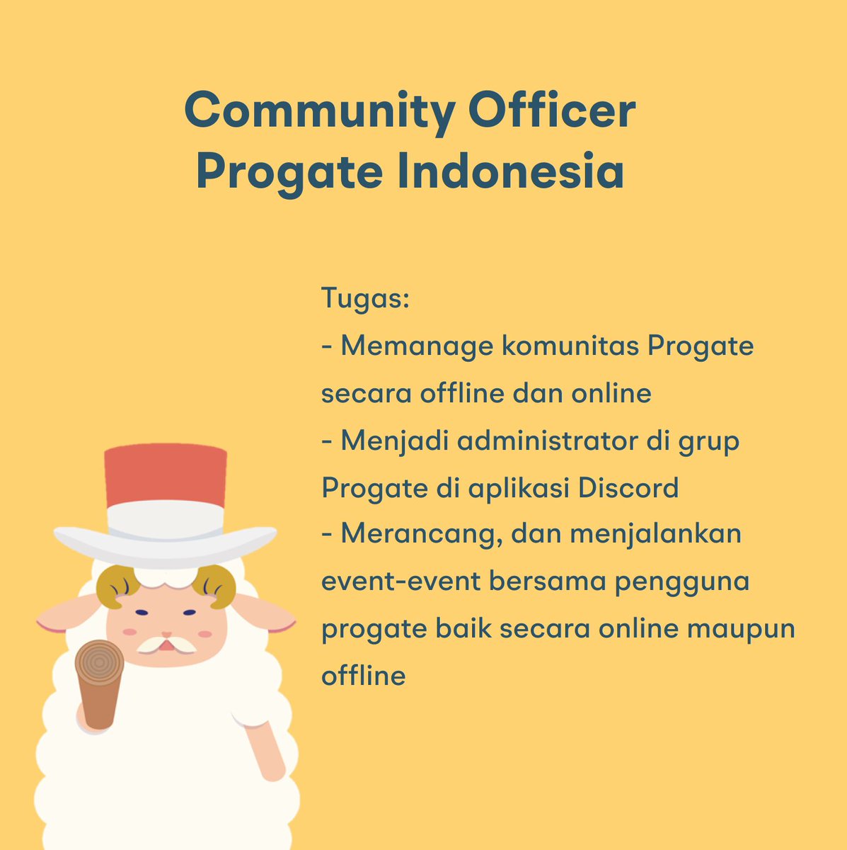 readysetcodeid's tweet photo. ALERT ALERT!
Kita mencari Ninja baru untuk bergabung di tim Progate Indonesia!
Jika kamu salah satu dari kriteria tersebut, kirimkan aplikasimu ke email kita di: info-indonesia @prog-8.com yaa!
Guru Domba tunggu!
#recruitment #communityofficer #vacancy #progateid https://t.co/YWAq8RWvHf
