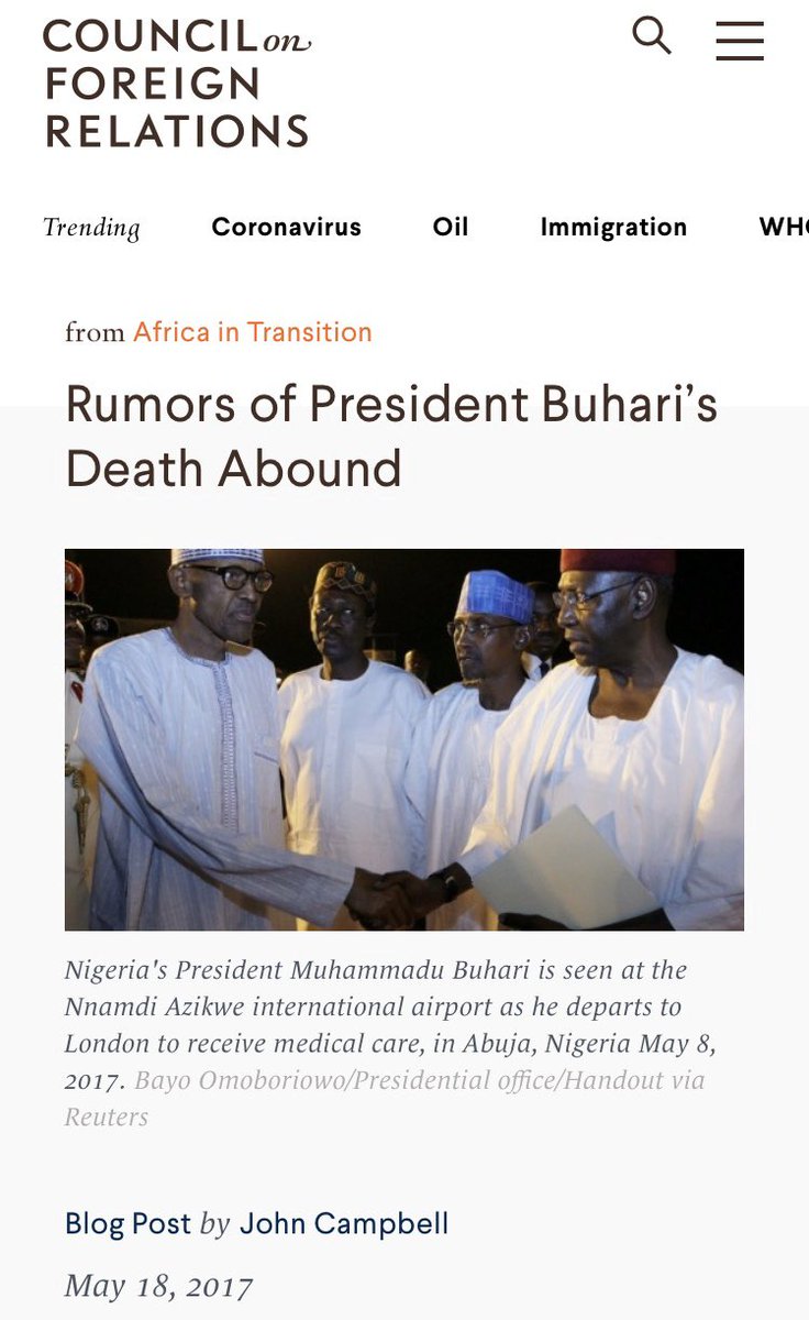 10. From credible domestic & foreign intelligence, it was determined beyond dispute that Buhari had DIED in London, having succumbed to his myriad illnesses that ranged from brain tumor, hemophilia, other diseases of advanced age, multiple organ failure & surgical complications.