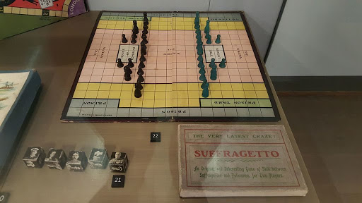 womensart1's tweet photo. Another board game created to raise money for the UK suffragettes' (WSPU) cause, 'Suffragetto' (1908), a game of strategy intended to support activist strategies #womensart https://t.co/eqKnuOpq3Q