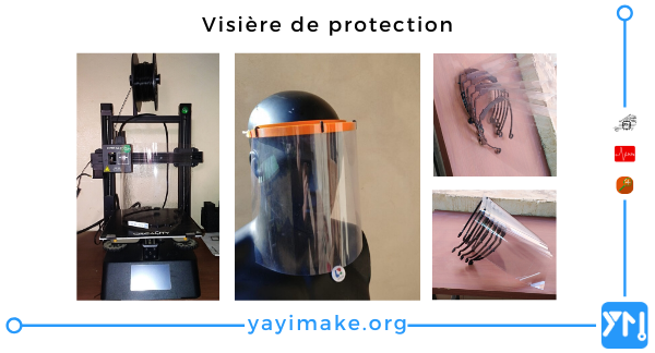 Likitacare's tweet photo. Dans la lutte contre le #Covid19, Yayimake continue de fabriquer des visières de protection grâce à l'impression3D, pour les personnels soignants.
#Covid19Niger #MSP #impression3D #Niger
@MinSanteNiger @AnsiNiger @Cipmen https://t.co/jK4cn9y57q