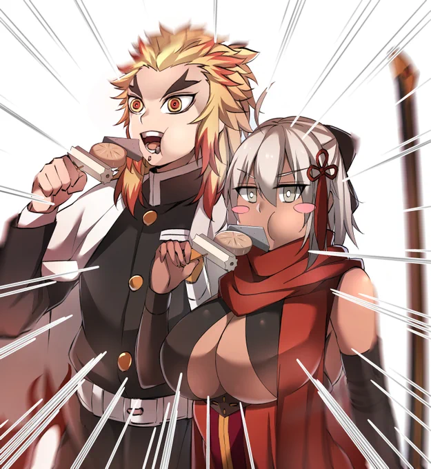 沖田ちゃんの刀の名前が「煉獄」っていうからつい
#FGO 