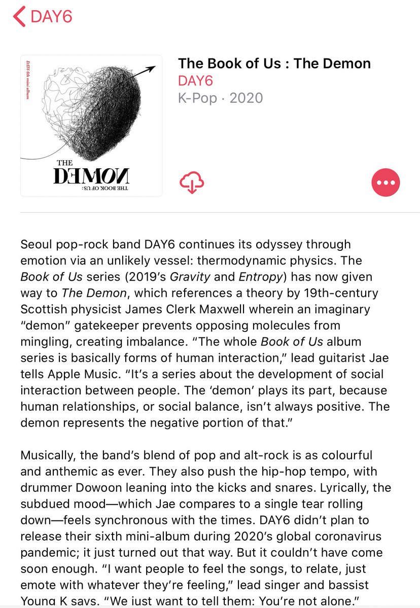 revoltchoi's tweet photo. track by track commentary of youngk and jae on the book of us: the demon in apple music

#DAY6  #데이식스  #The_Book_of_Us   #The_Demon  #Zombie #DAY6_Zombie  @day6official https://t.co/7dZqoysyE7