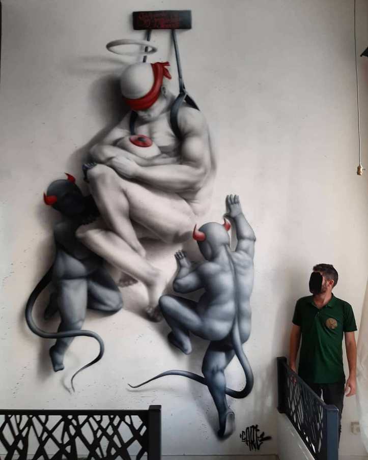 brababella's tweet photo. #Streetart by #Cart1 @ #Lyon, France, for #ClementV
https://t.co/OAqEEEB6mx #arteurbana #urbanart #murals #muralism https://t.co/oML6QFX7Wi