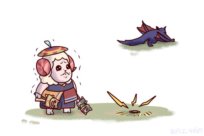 罠を設置したのに、モンスがエリチェンしてしまったちゃちゃまる

#あざらすぃ絵 #モンハン
#MonsterHunter 
#あつ森 #AnimalClossing 