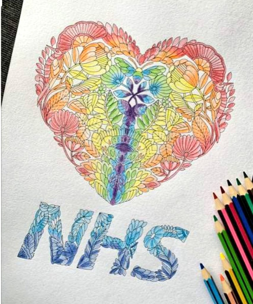 Artist @lucymartinembroidery has set a challenge to create an NHS embroidery piece.These will be displayed in school when we return to remind us how amazing the NHS is. If you don’t have access to embroidery materials -draw, paint or sketch #embroiderychallenge #creatorsassemble