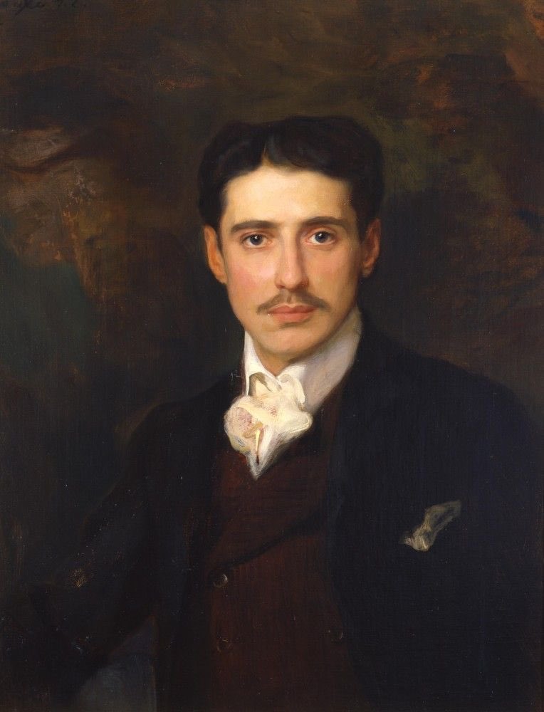 L’art rapproche..
"Portrait de Armand de Gramont, duc de Guiche" (1902) Philip Alexius de László enseigna la peinture au duc de Guiche, ami de Marcel Proust. Devenu un familier de la famille il passa chaque année quelques jours dans leur château de Vallière à Mortefontaine (Oise)